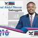 The campaign poster for Gamal Abdul Nasser Ssebaggala, the son of a former mayor of Kampala.